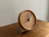 tribute ナラ無垢材の掛け・置き両用時計 Φ120mm オイル仕上げ
