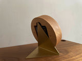 tribute ナラ無垢材の掛け・置き両用時計 Φ120mm オイル仕上げ