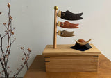 akirawoodworks 木製 こいのぼりと兜