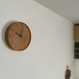 tribute ナラ無垢材の掛け時計 Φ190mm オイル仕上げ