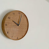 tribute ナラ無垢材の掛け時計 Φ190mm オイル仕上げ