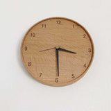 tribute ナラ無垢材の掛け時計 Φ190mm オイル仕上げ