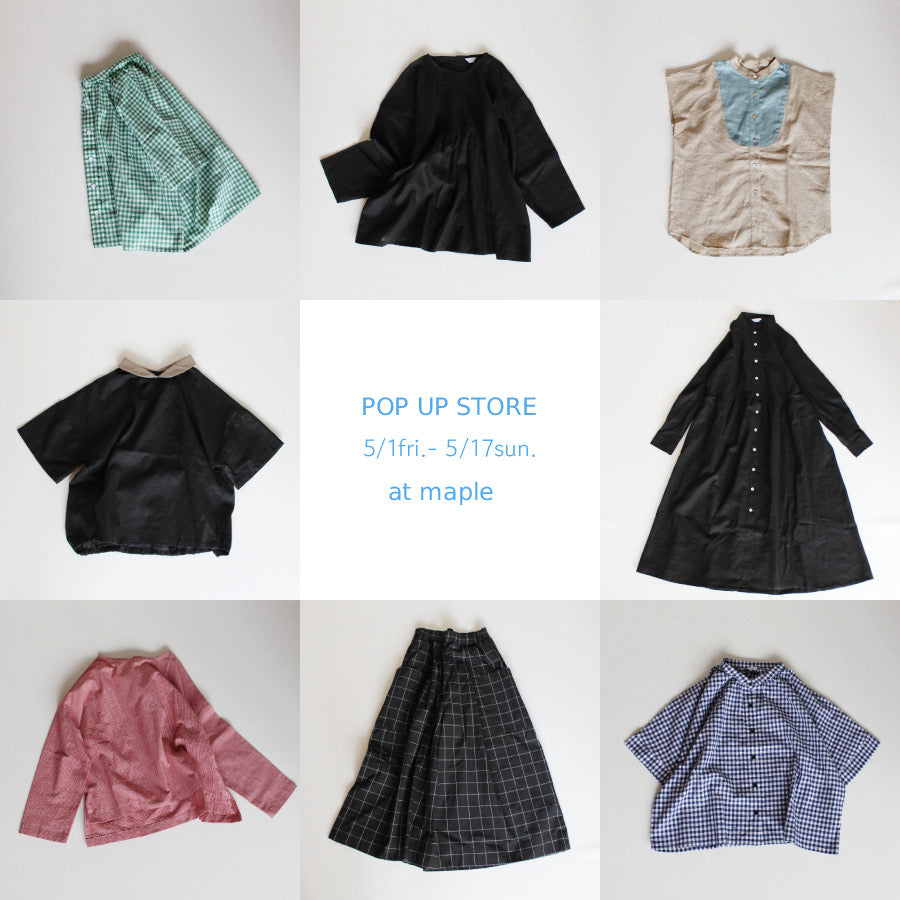 「KOKO design」 春夏お洋服 POP UP – maple